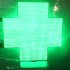 Аптечный крест 640*640 мм, зеленый, двухсторонний - 